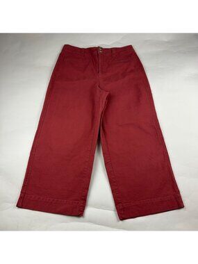 A New Day Rose Stretch Canvas High Rise Wide Leg Chino Pant 12